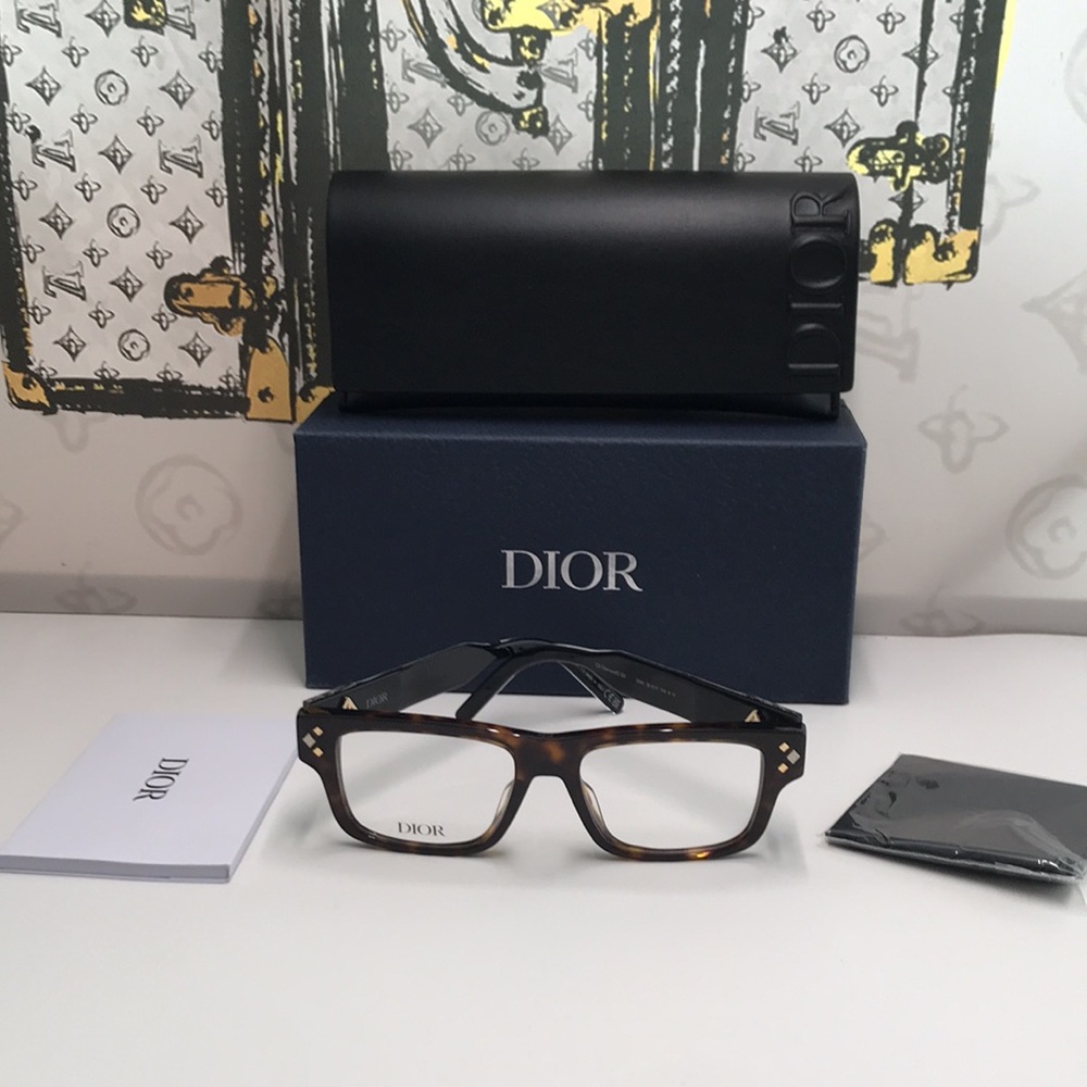 Dior Tortoise Shell Glasses CD DIAMONDO S31 - Picture 8 of 10